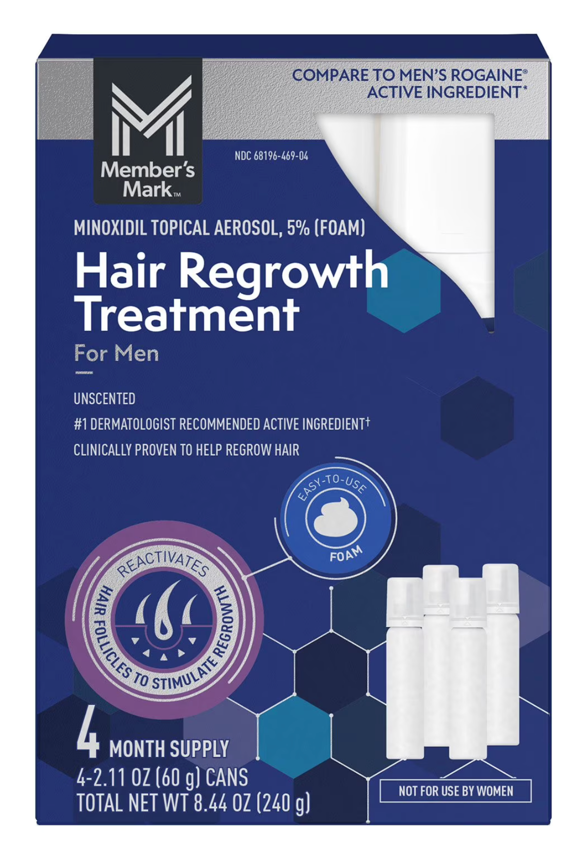 Member's Mark Minoxidil 5% Foam – 4-Month Supply